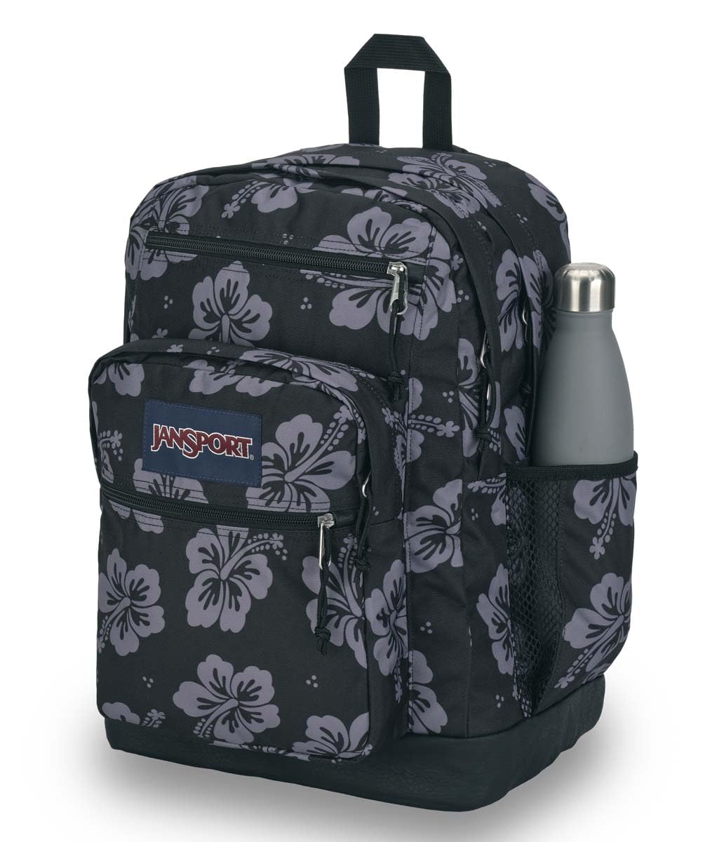 JanSport 5 Compartments Cool Student Backpack, Luau Life, One Size, Cool 15-Inch Laptop Backpack, Black, 34 Litres