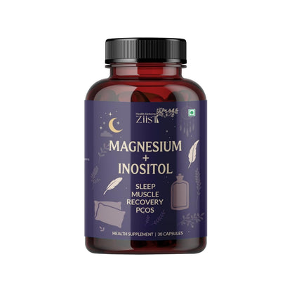 Ziist MG+ INOSITOL Magnesium Glycinate | Inositol Dietary Supplement | 90 Capsules