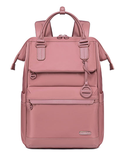 Chantria Laptop Backpack for Women 15.6-inch Work Office Backpack 13L Capacity Laptop Bag College Bookbag Water-resistant Casual Backpack for Travel (Nostalgia Rose)