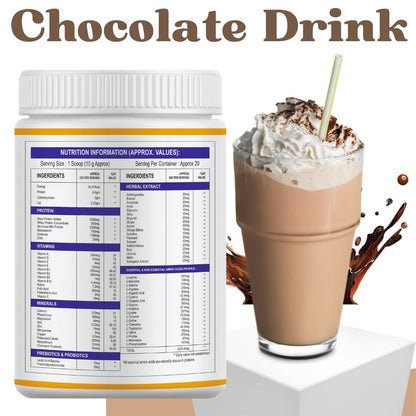 Element One Health N Height Growth, Height, Immunity, Active and Strong Child, Kids - Protein Powder with Herbal Ayurvedic Extract Mixed Tasty Chocolate Pack of 2 400 Gram