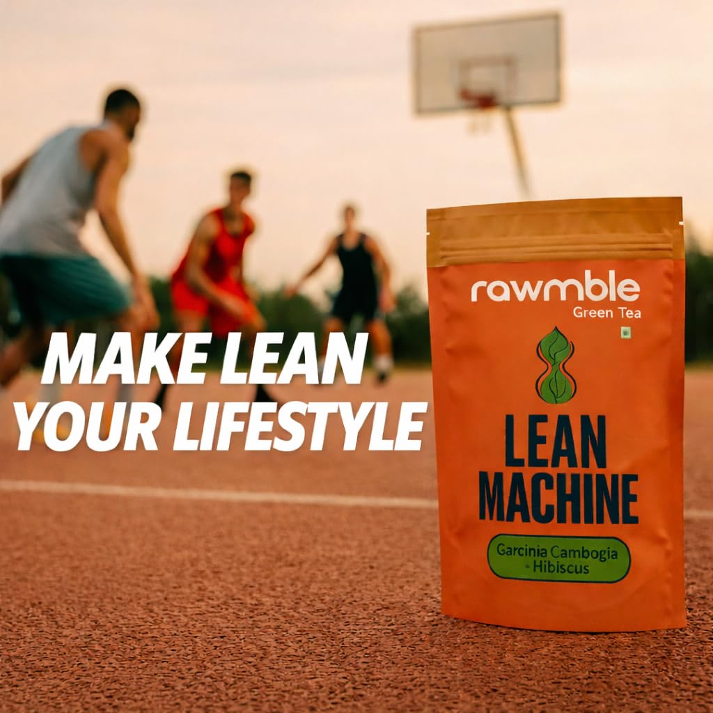 Organic Green Tea for weight loss | Instant Loss in Days | Loose Leaves | Burns Belly Fat | Added Garcinia Cambogia | 100% Pure Leaves | Hibiscus Flavour | Weightloss tea for women men