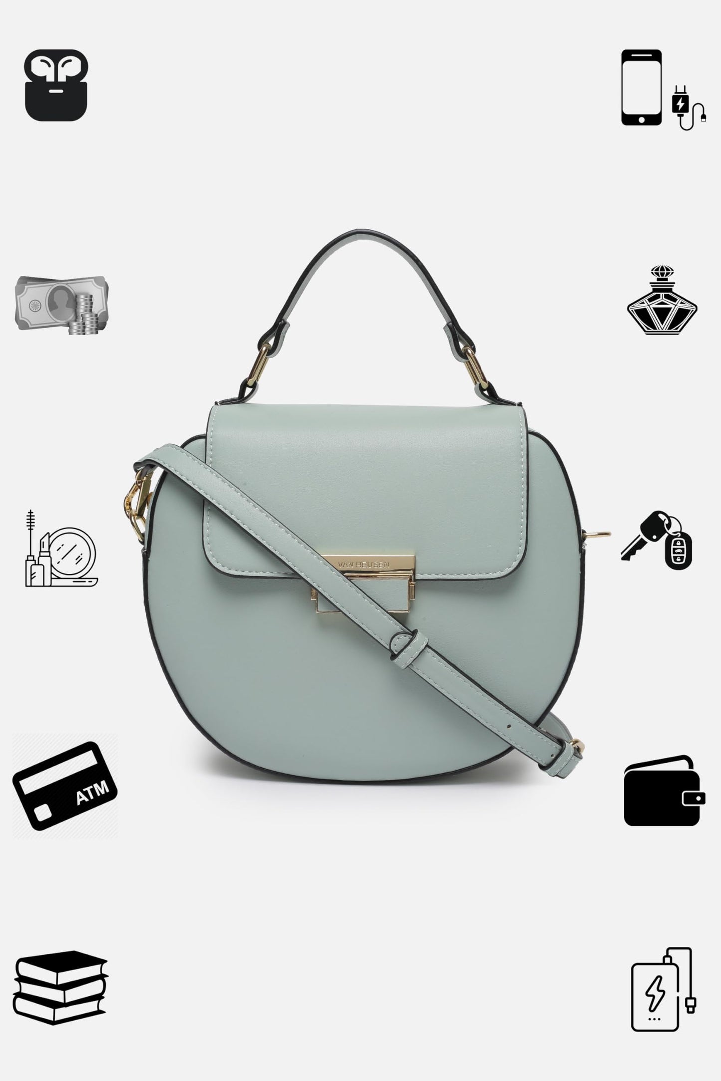 Van Heusen Women's Sling Bag (Mint)