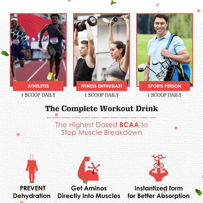 NATURYZ BCAA Energy Blast Pre Intra Post Workout Supplement With 7000 B- image 5