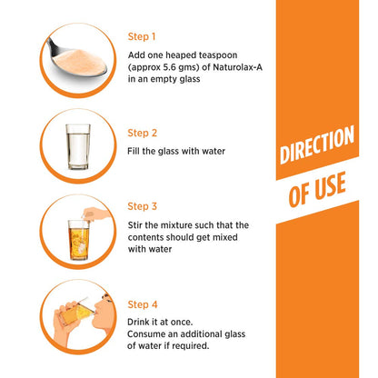 Naturolax-A Isabgol Powder |300g - Pack of 1| Psyllium Husk Powder | No- image 4