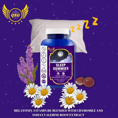AGRAVAT® Good Night Sleep Gummies - helps you Better Sleep and Non-Addictive | Wake Up Fresh & Energetic | Muscle Recovery & Nerve Relaxation for Men & Women | ZERO Added SUGAR | 30 Gummies