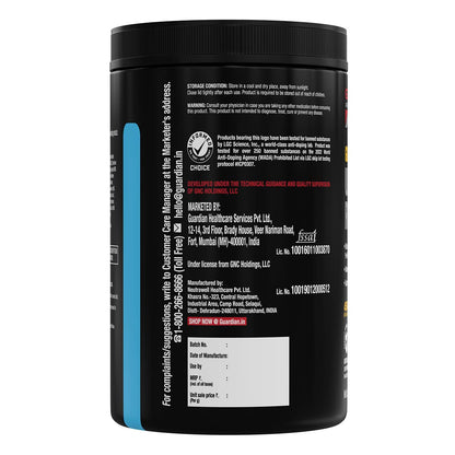 GNC AMP Gold Series Ultra Rush Pre-Workout | 450 gm | 30 Servings | Maximum Energy & Stamina | Deep Mental Focus | Powerful Muscle Pump | 4.5g Beta-Alanine | 1.5g L-Citrulline | 2.5g L-Arginine | Fruit Punch