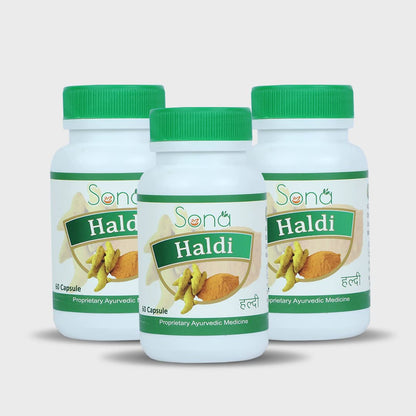 SONA HEALTH CARE Turmeric Capsules, Natural Extracts of Haridra (Haldi) Immunity Booster- 60 capsules (Pack of 3)