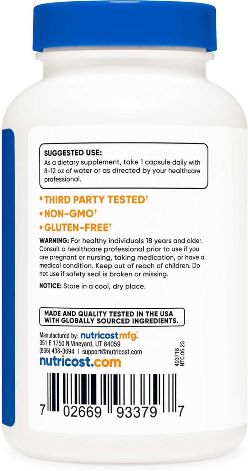 Nutricost Yohimbine HCl 5mg, 240 Capsules Gluten Free, Non-GMO, 150 grams