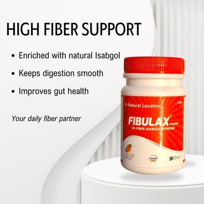 Fibulax 100g Isabgol Laxative Powder - Natural Psyllium Husk for Digestion