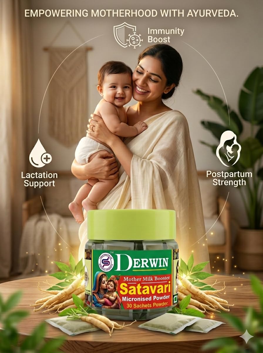 DERWIN Micronised Shatavari Powder – Satavari Organic, 210g - 30 S