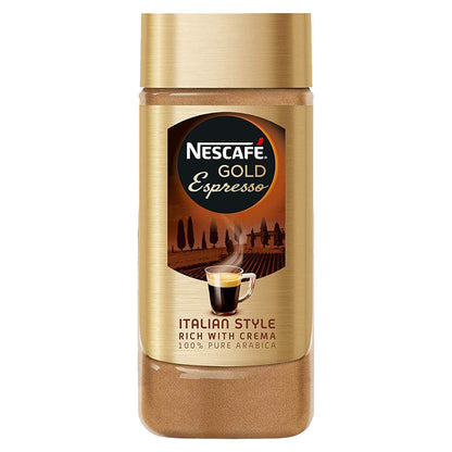 Nescafe Gold Espresso Italian Style Ground Rich with Crema, 100 g, Bottle