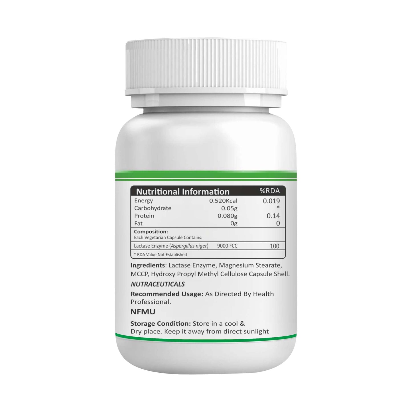 Biovencer Lactase Enzyme 60 Vegetarian Capsules-9000 FCC ALU | Supports Lactose Digestion | Dairy Relief Supplement | Fast-Acting, Non-GMO, Gluten-Free |