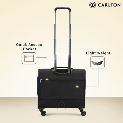 Carlton West End 59 Ltrs Black Laptop Trolley Backpack