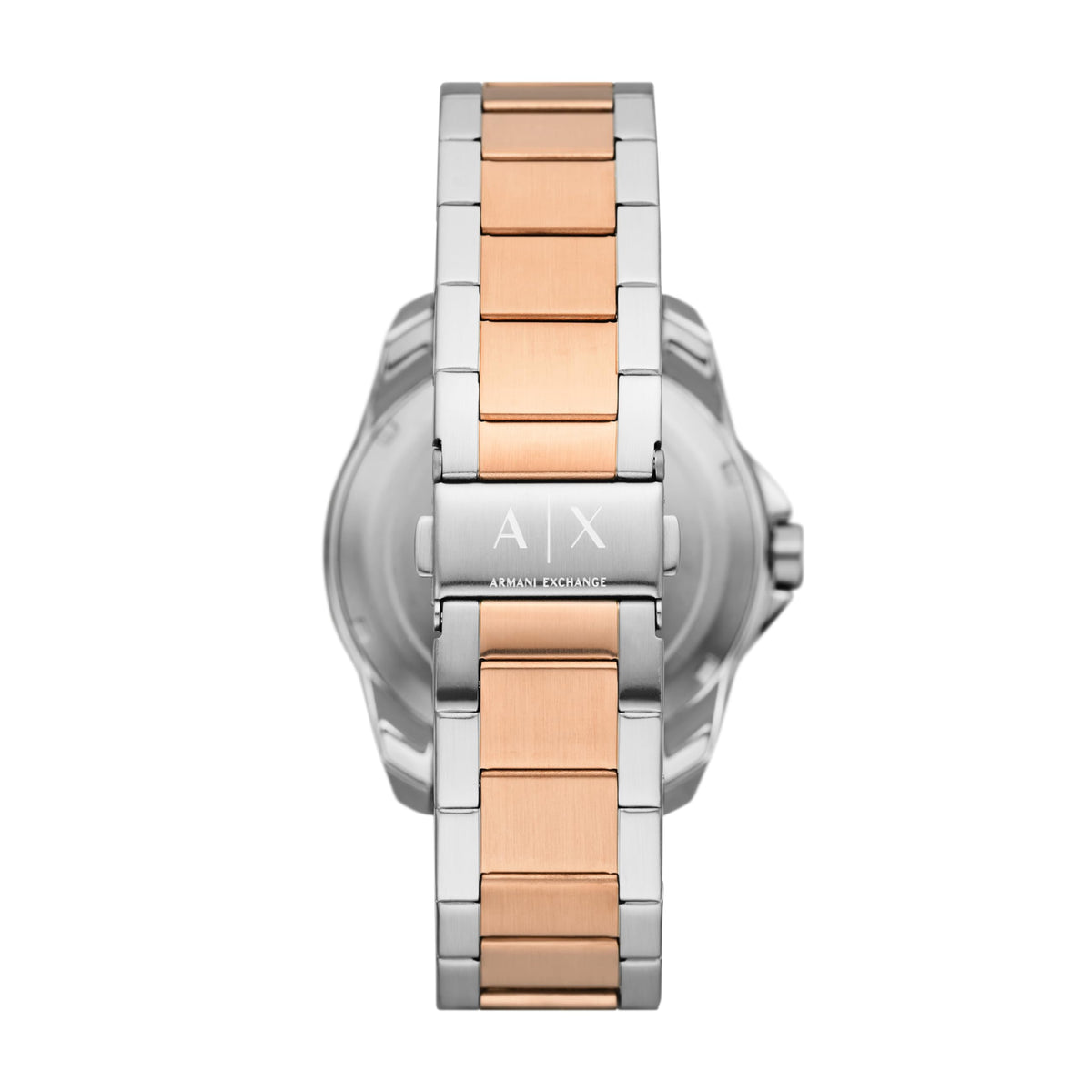 Armani Exchange Stainless Steel Analog Men's Watch-Ax1962, Dial-Color:Black, Band Color:Two-Tone