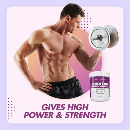 HealthyHey Sports CreaPure Creatine Monohydrate for Muscle Building & P- image 4