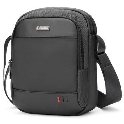 Arctic Hunter Small Sling Bag for Men 4L Side Bag Sleek Crossbody Bag for 8-inch iPad Pocket Premium Mobile Bag 1680D Polyester Water-resistant Shoulder Bag for Business Office Casual (Black)