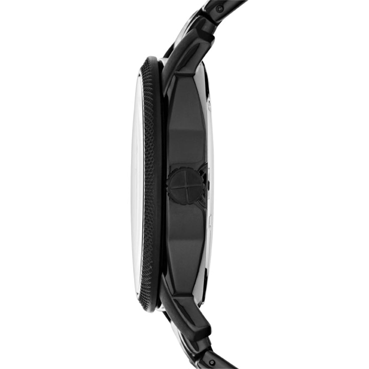 Fossil Stainless Steel Analog Black Dial Men's Watch - Fs4775, Band Color -Black