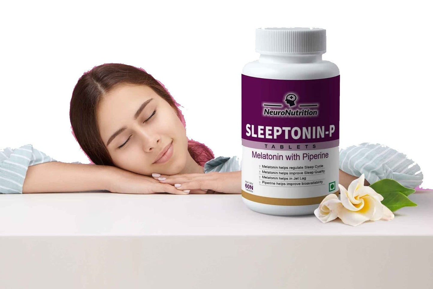 NeuroNutrition Oxford Expert's BUY1GET1 FREE TODAY ONLY DEAL SLEEP KIT SLEEPTONIN-P Melatonin 3mg With Sleep Assessment & Knowledge Kit, Sleeping pills, Sleeping tablets (Developed Formula by Oxford University Sleep Medicine Expert) (Pack of 60 Tablets)
