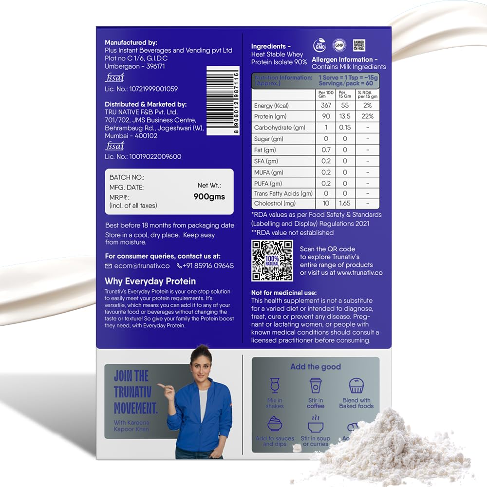 TruNativ Everyday Protein| 13.5g Protein| With Whey Protein Isolate| Da- image 9