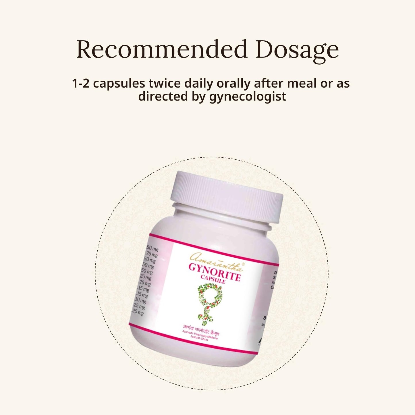 Amarantha Gynorite Capsule (30 Capsules) | Ayurvedic support for Women's Health