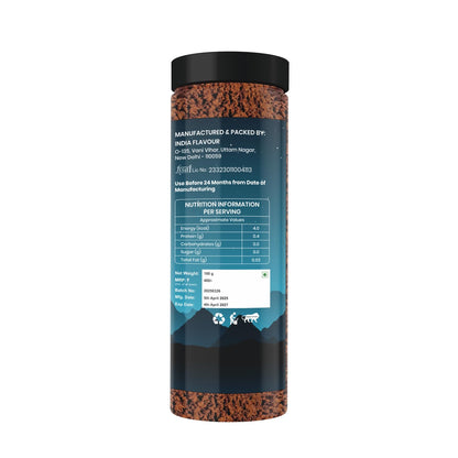 India Flavour Shilajit Instant Black Coffee – 30% Shilajit in 100g | Aromatic Hot & Cold Coffee, Good for Beginners, Energy & Stress Relief | 100g (Pack of 1)