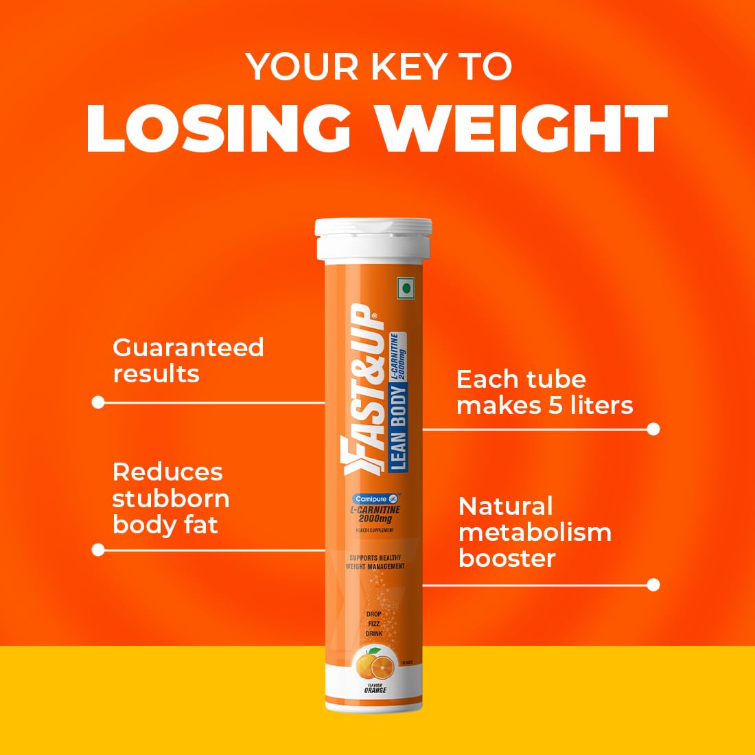 Fast&Up L-Carnitine Lean Body - Helps Convert Fat into Energy, 2000 mg- image 9