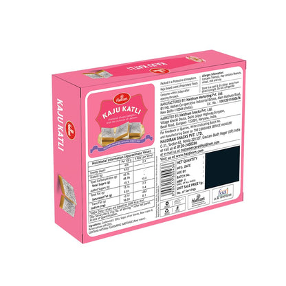 Haldiram's Kaju Katli/Burfi 200g, Traditional Indian Sweet Made with Cashew Nuts, Gift Pack for Family, Friends on Special Occasions