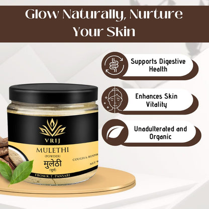 VRIJ Mulethi Powder | 150Gm | For Eating & Skin Application | Yashtimad- image 6