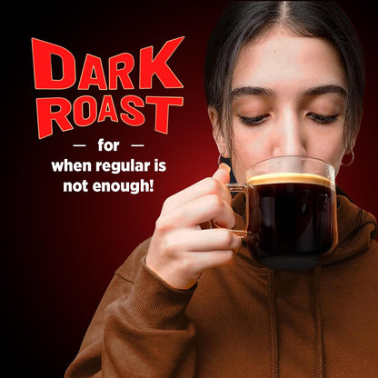 Sleepy Owl Dark Roast Coffee, 100% Pure Instant Coffee Powder 100g, Makes 50 Cups, Freeze-Dried for Freshness, Strong & Intense Coffee, Rich Café Taste, Have It Hot or Cold, Ready in Seconds