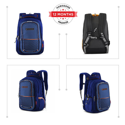 HARISSONS Verge 15.6 Inch Laptop Backpack for Men & Women (Blue) | 36Lt- image 3