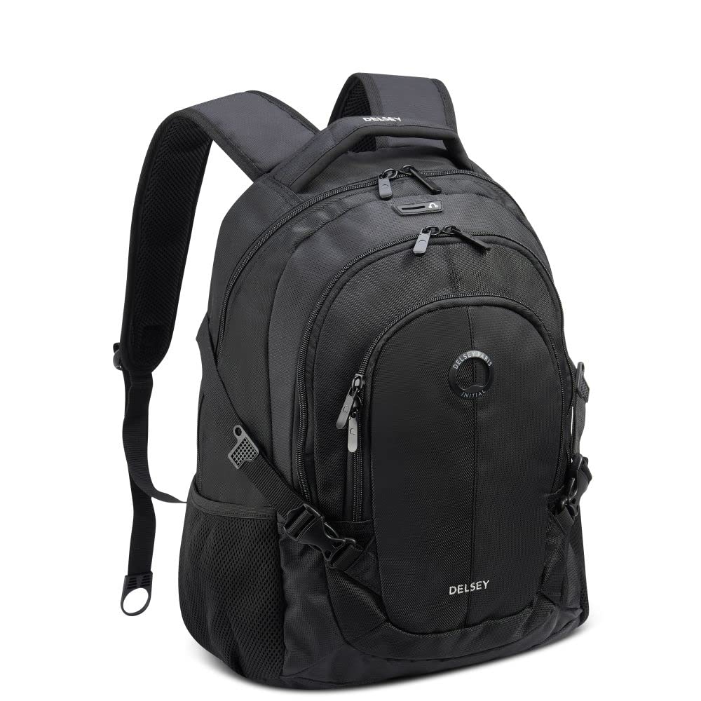Delsey Paris Black Laptop Backpack For Men And Women (Element) 15.6 Inch