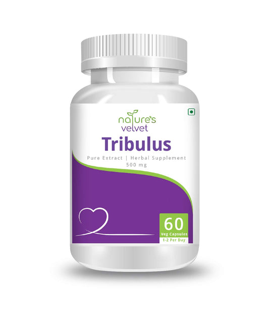 nature's velvet Tribulus Gokshura Pure Extract 500 mg, 60 Veg Capsules - Pack of
