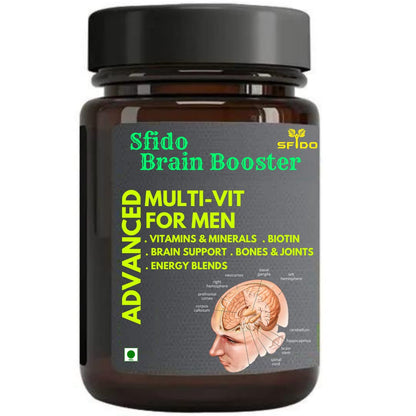 Sfido Brain Booster, Focus Brain & Memory, Study Power, Capsule, Pack of 1