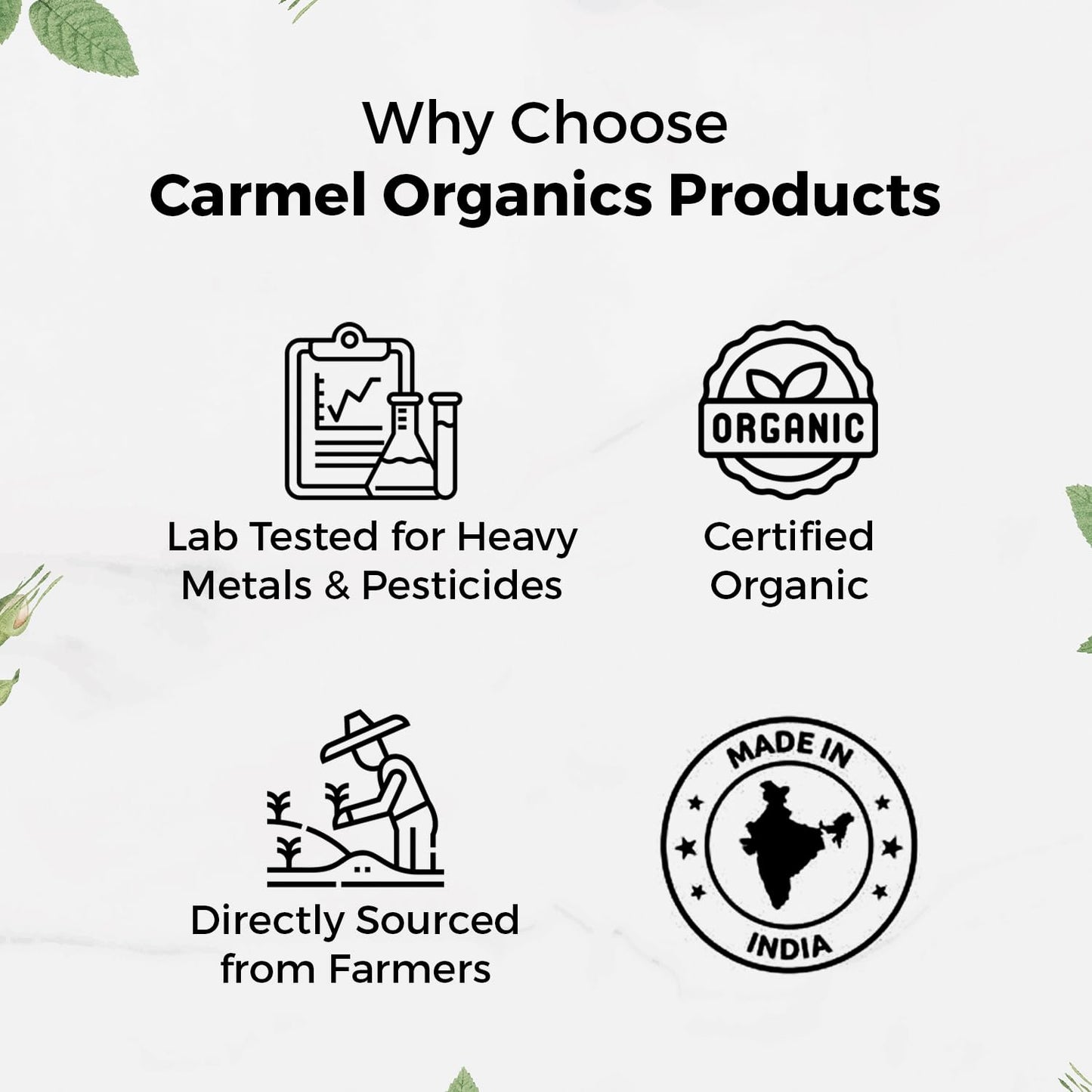 CARMEL ORGANICS Turmeric Root Powder(340 g (Pack of 1))| Haldi Powder | Jaivik Bharat Certified | Non-GMO | Chemical Free & Pesticides Free | No Added Preservative | Manjal Podi/Pasupu Podi