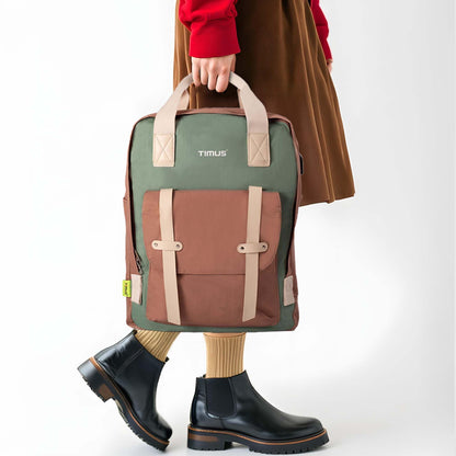 Timus Miami Polyester 21L Mint Casual Backpack | For Men and Women | College Office Travel Backpack | Laptop Backpack
