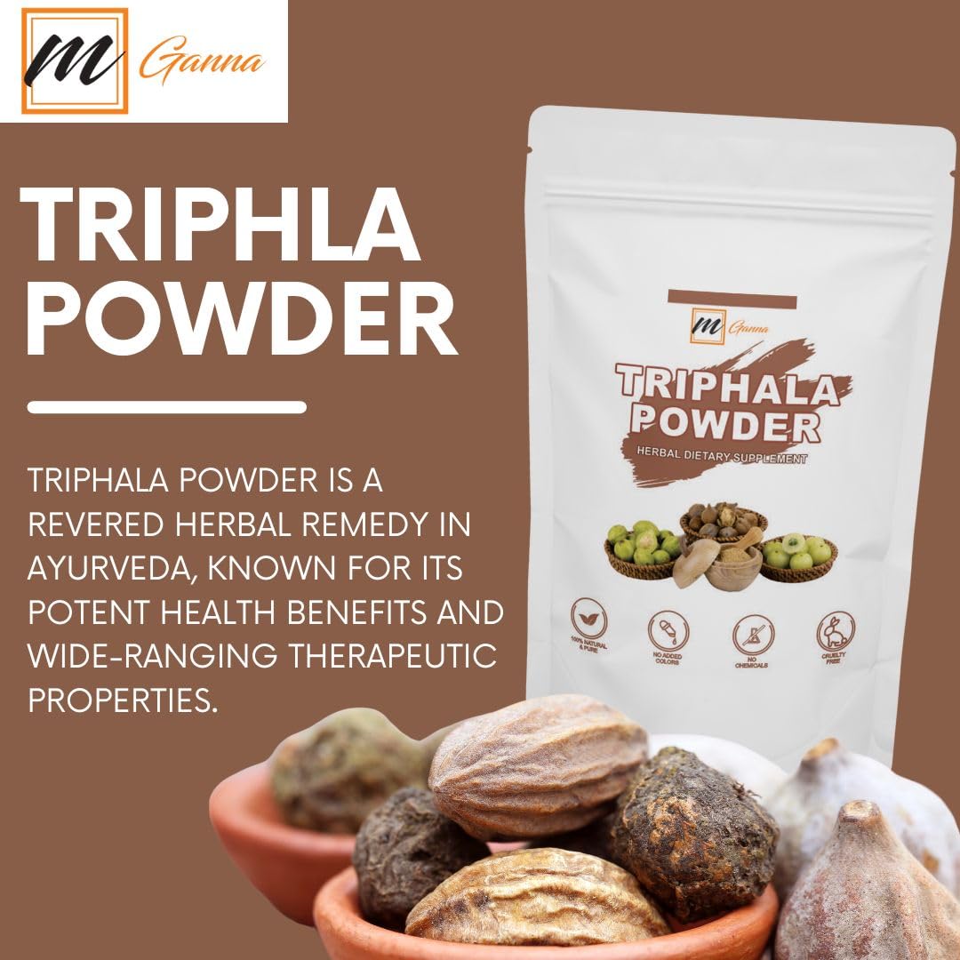 mGanna Triphala Powder for Skin and Health Care 227g / 0.5lbs