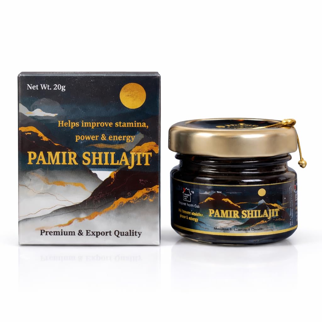 Himanshi Health Care Pure Himalayan Shilajit Resin by Premium Pamir – 20g