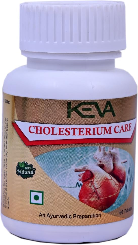 Keva Cholesterium Care Tablet for Cholesterol Control Medicine | 60 Tablets (Pac