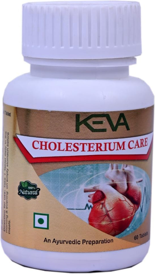 Keva Cholesterium Care Tablet for Cholesterol Control Medicine | 60 Tablets (Pac