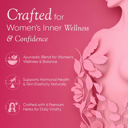 CUREFOREVER Cuplift Women’s Wellness Supplement | Shatavari, Ashwagandha, Fenugreek, Fennel & Pueraria Mirifica | Plant-Based Herbal Blend for Hormonal Balance, Vitality & Skin Health (60 Count (Pack of 2))