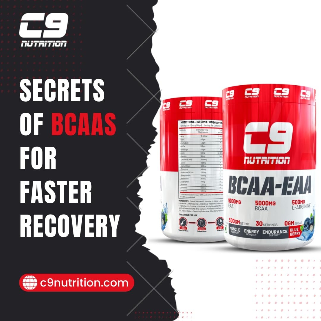 C9 Nutrition BCAA + EAA Powder | Sugar Free Powerful Intra Workout | Mu- image 6
