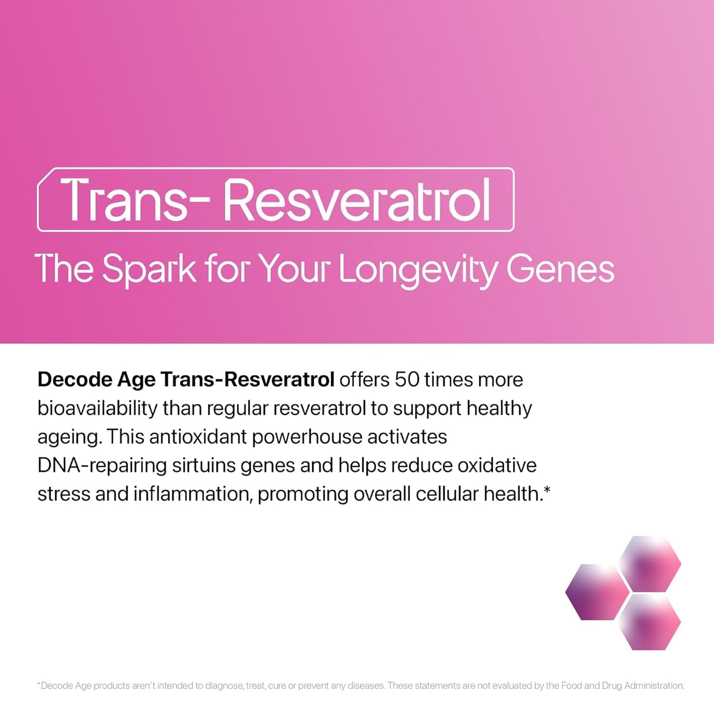 Trans-Resveratrol 500 mg | Pure Antioxidant & Anti-Aging Supplement | Supports Cellular Repair, Heart Health & Healthy Inflammation Response | 60 Vegan Capsules