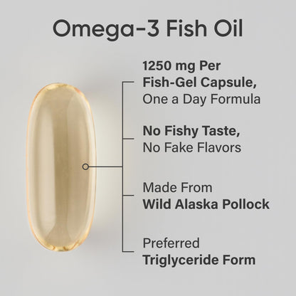 Sports Research Omega-3 Fish Oil From Wild Alaska Pollock (1250Mg Per C- image 8