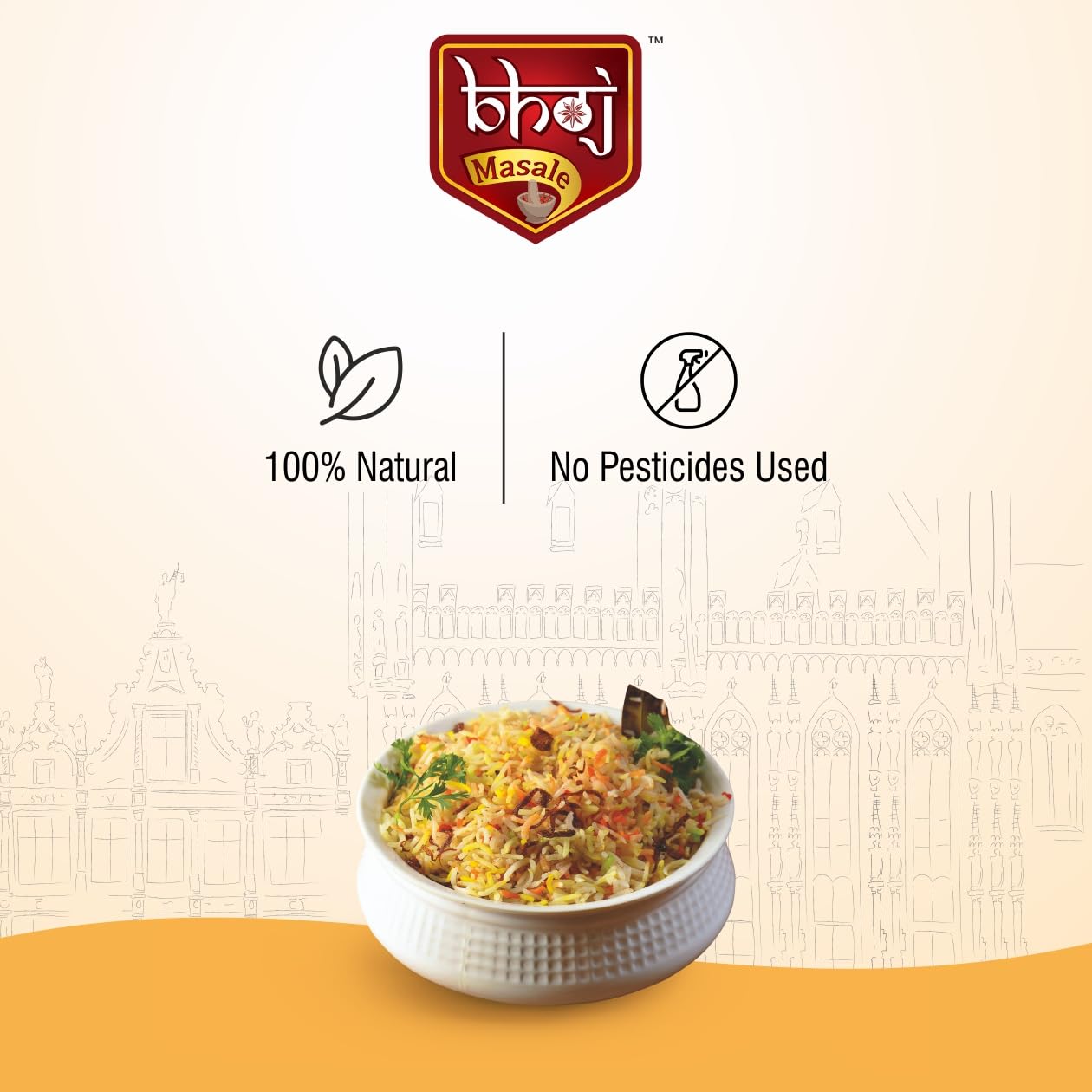 Bhoj Masale Biryani Masala 100GM Pouch |Powder|Spices | Spice Blend Biryani Masala Powder | Indian Traditional Biryani Masala