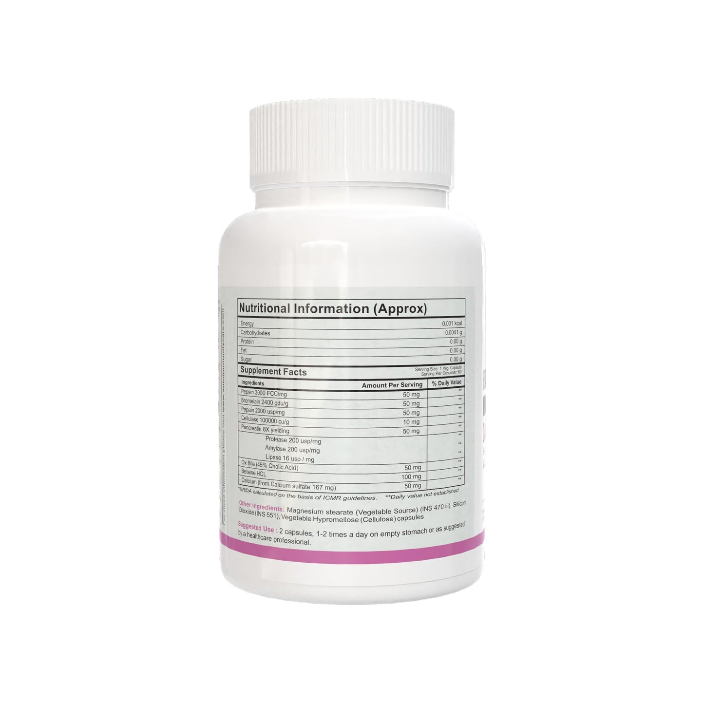 Autoimmunity Care Pancreatic Multi-Enzyme Care | High-Potency Digestive Enzymes & Pancreatin Capsules | Pancreas Supplements, Liver & Gallbladder Support | Gut Health & Digestion Support | 60 Caps (60 doses)