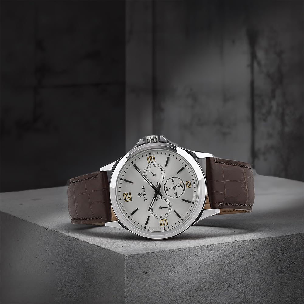 Titan Analog Silver Dial Men's Watch-NM1698SL01 / NL1698SL01/NP1698SL01
