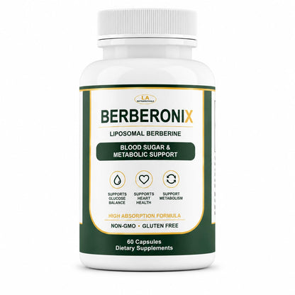Berberonix™ Berberine 500 mg Capsules | Supports Healthy Blood Sugar Levels & Metabolism | High Strength Herbal Extract | Daily Wellness Supplement | 60 Veg Capsules
