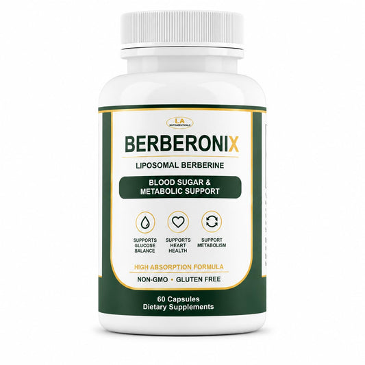 Berberonix™ Berberine 500 mg Capsules | Supports Healthy Blood Sugar Levels & Metabolism | High Strength Herbal Extract | Daily Wellness Supplement | 60 Veg Capsules