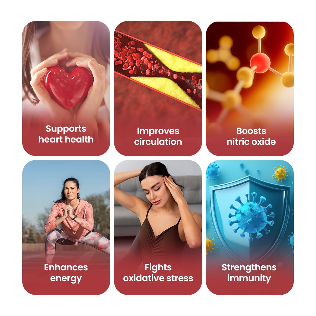 Nutrazen Heart Health Boost | L-Arginine, L-Citrulline Malate, Beetroot & Garlic Extract | Supports Healthy Circulation, Vitality & Energy | With Liposomal Vitamin C & Glutathione Antioxidant Formula | 30 Sachets
