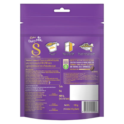 Cadbury Dairy Milk Silk Mini Treats Chocolate Bar, 135 g